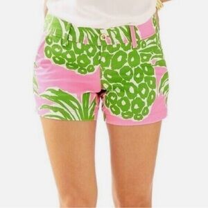 Lilly Pulitzer Callahan Pink & Green Shorts